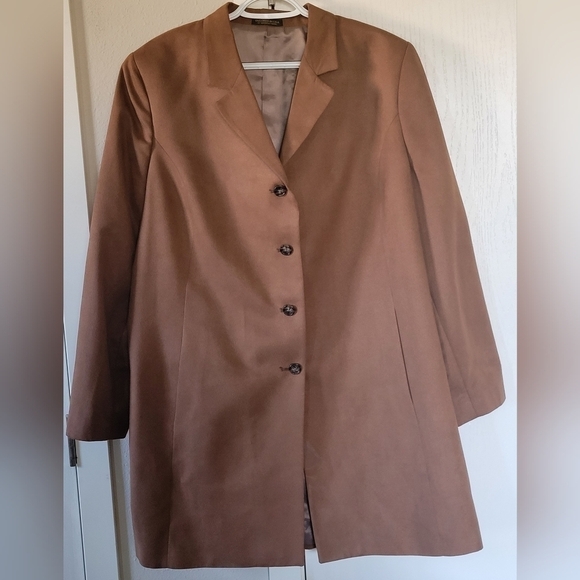 Norm Thompson Faux Suede Blazer Jacket - Picture 1 of 9